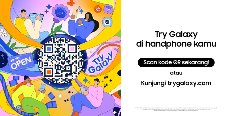Try Galaxy: Rasakan sensasi HP lipat & Galaxy AI dari HP-mu