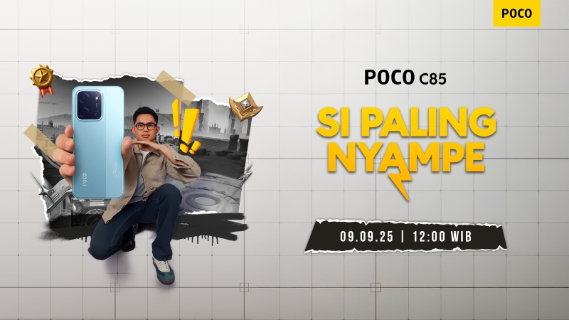 POCO C85, HP gaming dengan baterai besar