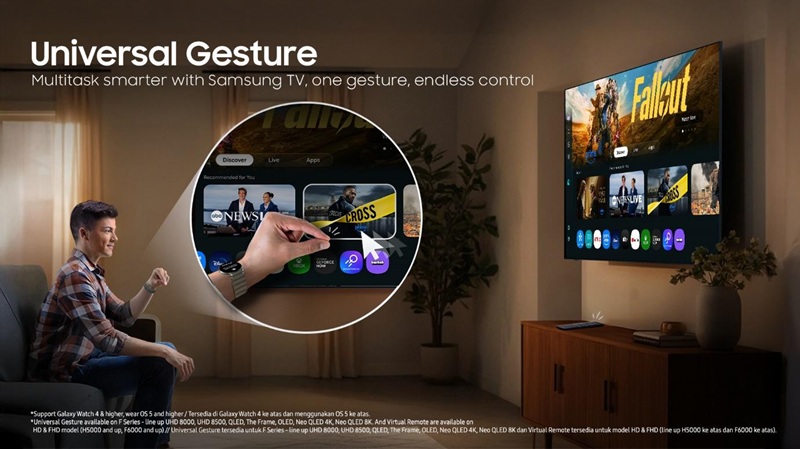TV Samsung: Cukup gerakan tangan tanpa remote