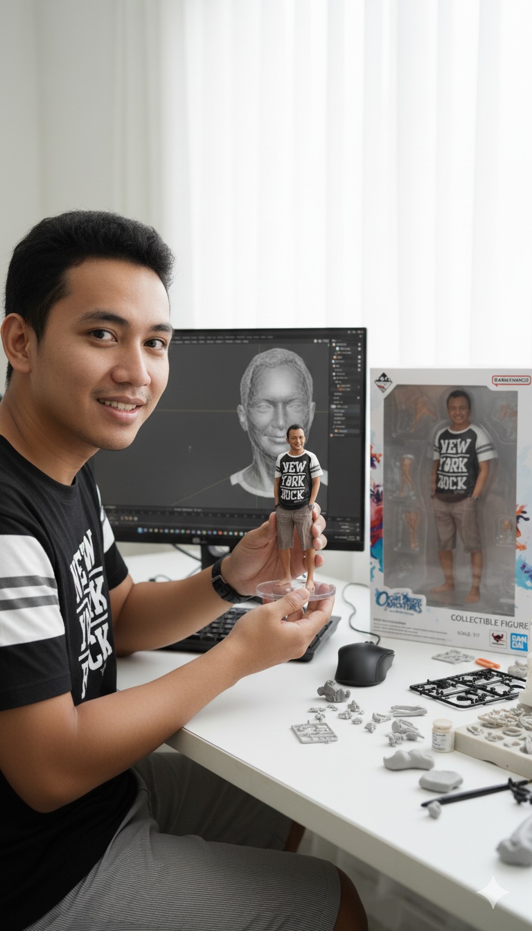Cara membuat kotak miniatur diri sendiri ala action figure