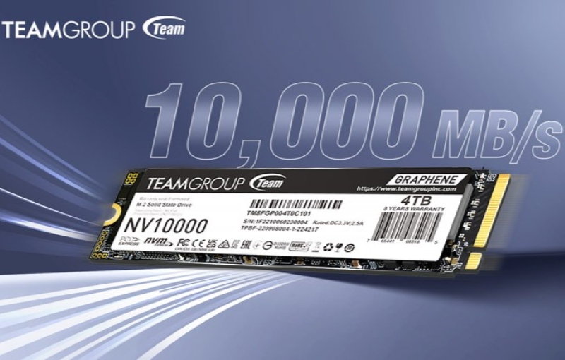 Team NV10000 SSD meluncur, tawarkan kecepatan 10000MB/s