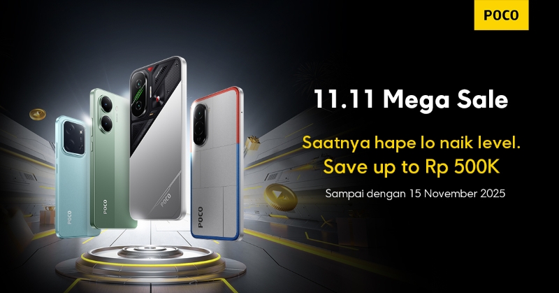 POCO 11.11 Mega Sale berlangsung, diskon buat yang mau beli HP
