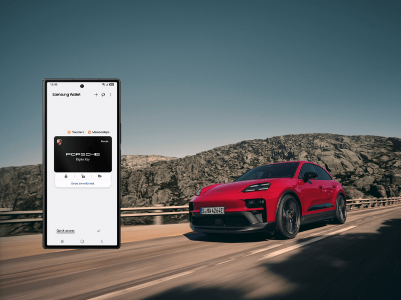 Samsung Wallet kini support kunci digital Porsche