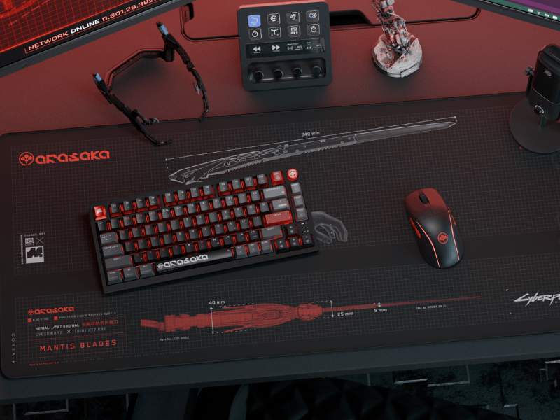 CORSAIR rilis Peripheral Cyberpunk 2077 Arasaka Edition terbatas