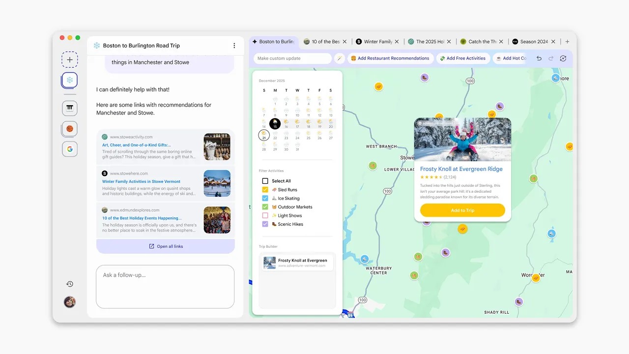 Google uji coba Disco browser AI GenTabs dari Gemini 3!