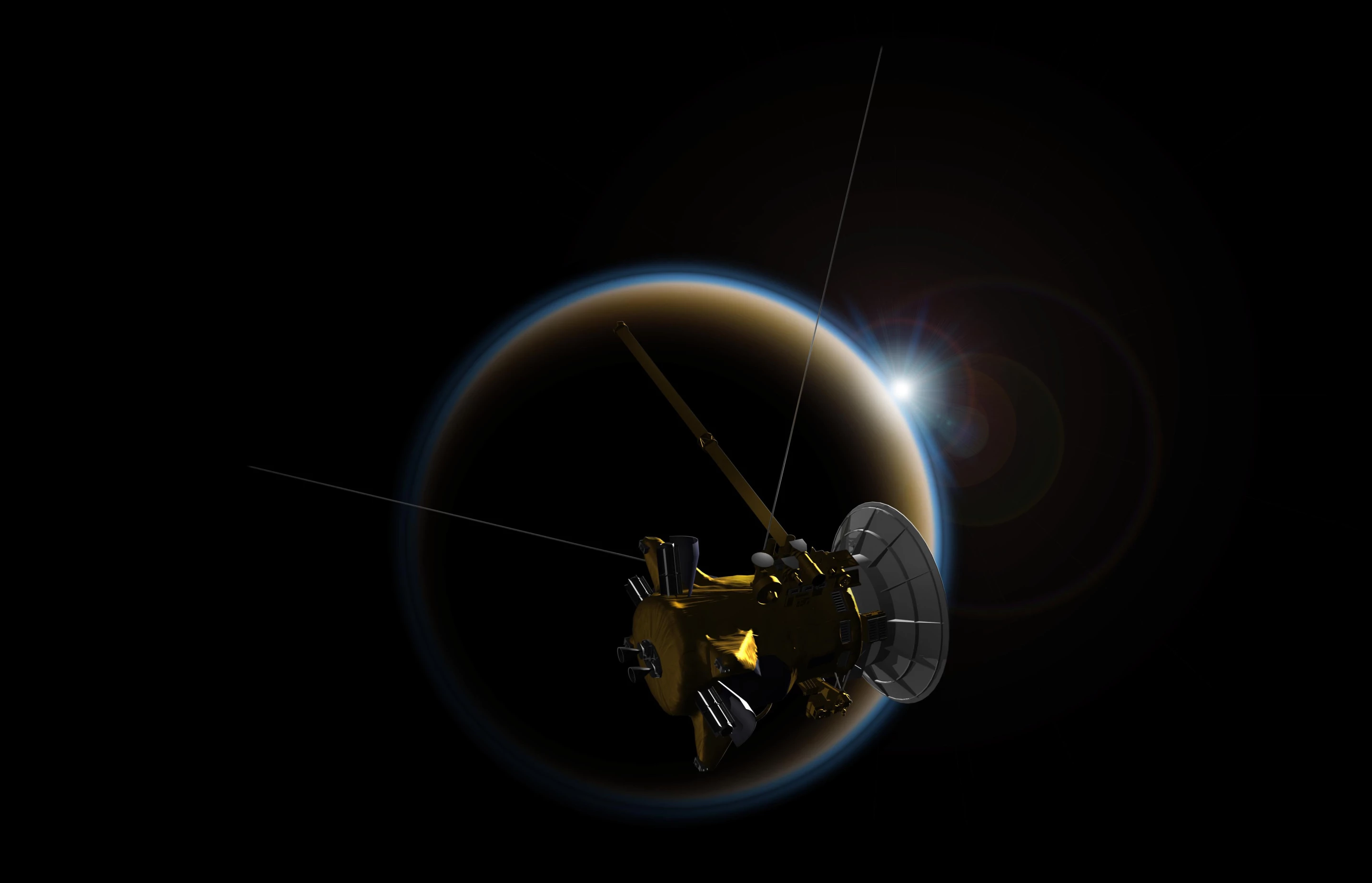 Bulan Saturnus Titan ternyata mirip es serut raksasa