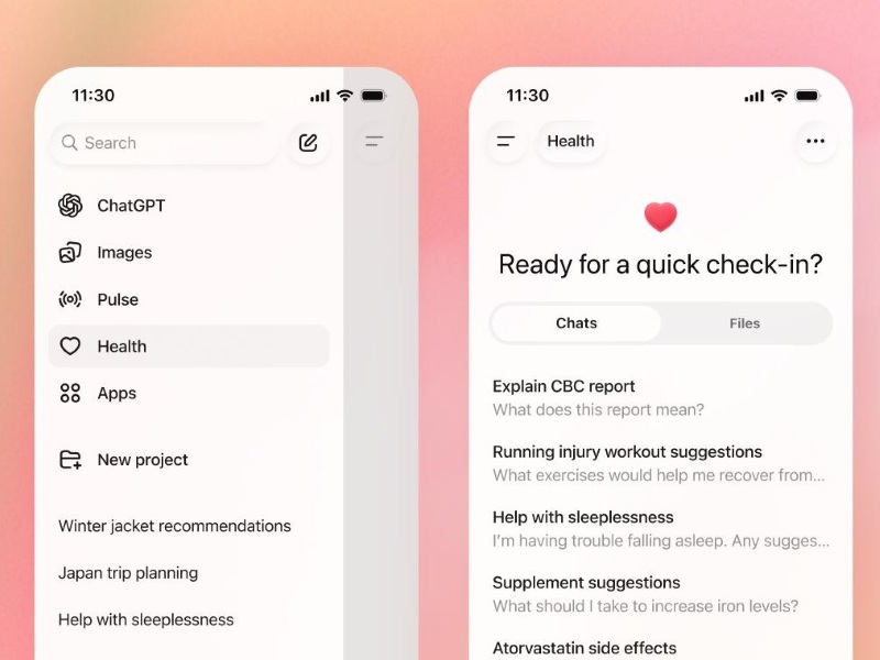 OpenAI perkenalkan fitur health di ChatGPT