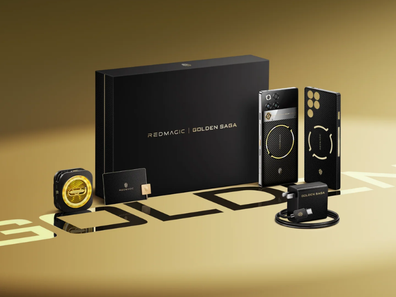 Red Magic 11 Pro Golden Saga HP gaming berlapis emas