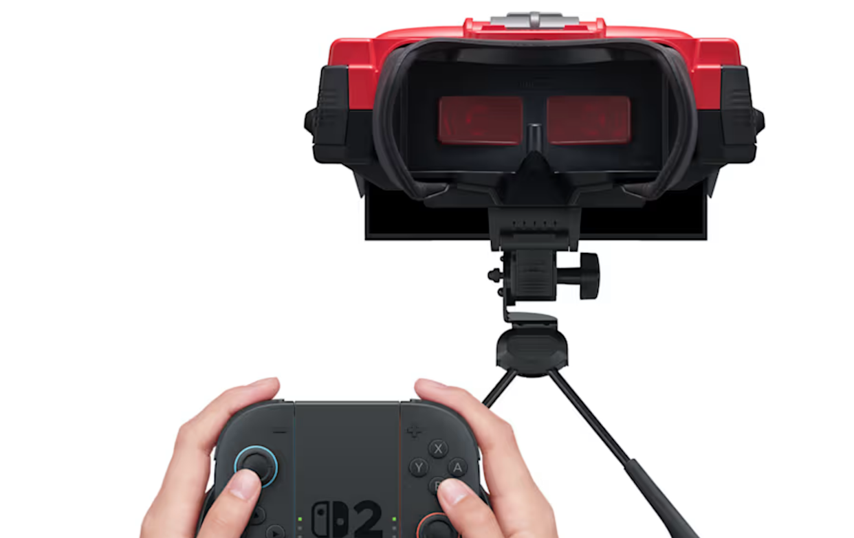 Aksesori Virtual Boy hadir di Switch: Bisa mainkan Zelda & Mario VR