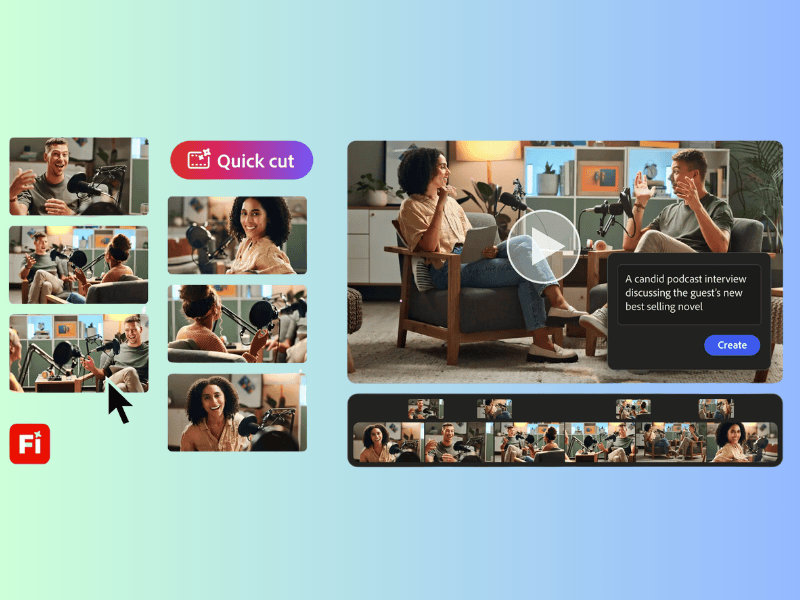 Adobe Firefly hadirkan fitur Quick Cut berbasis AI