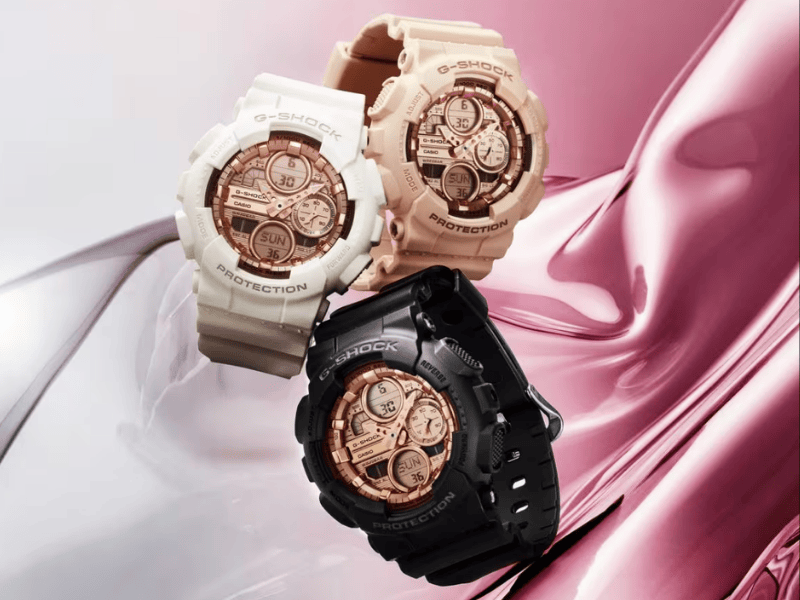 Casio nambah seri baru, G-Shock GMA-S140 Pink Gold
