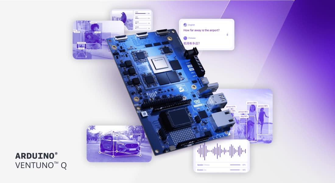 Arduino Ventuno Q, papan komputasi edge AI dari Qualcomm