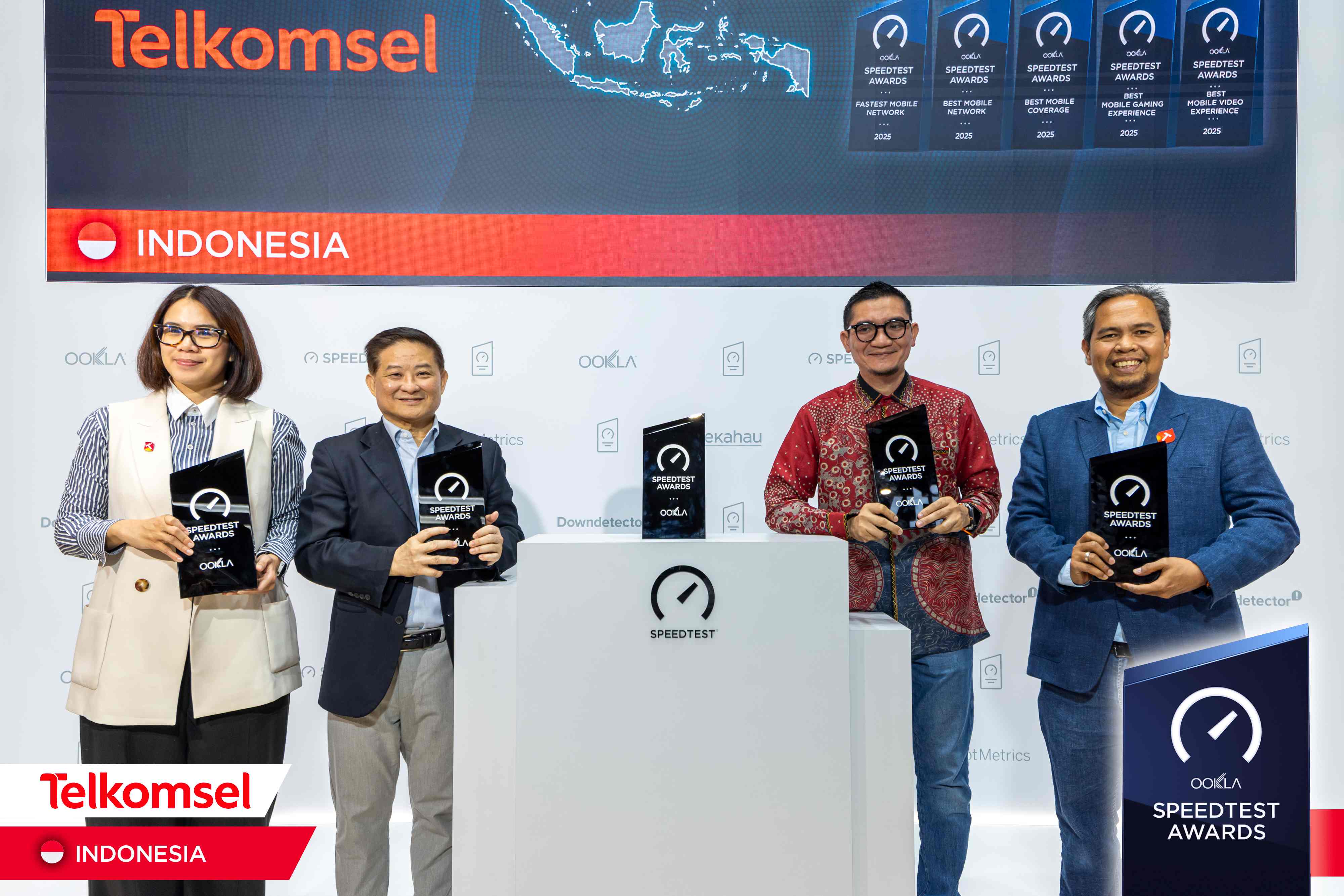 Telkomsel borong 5 penghargaan Ookla Speedtest Awards 2026