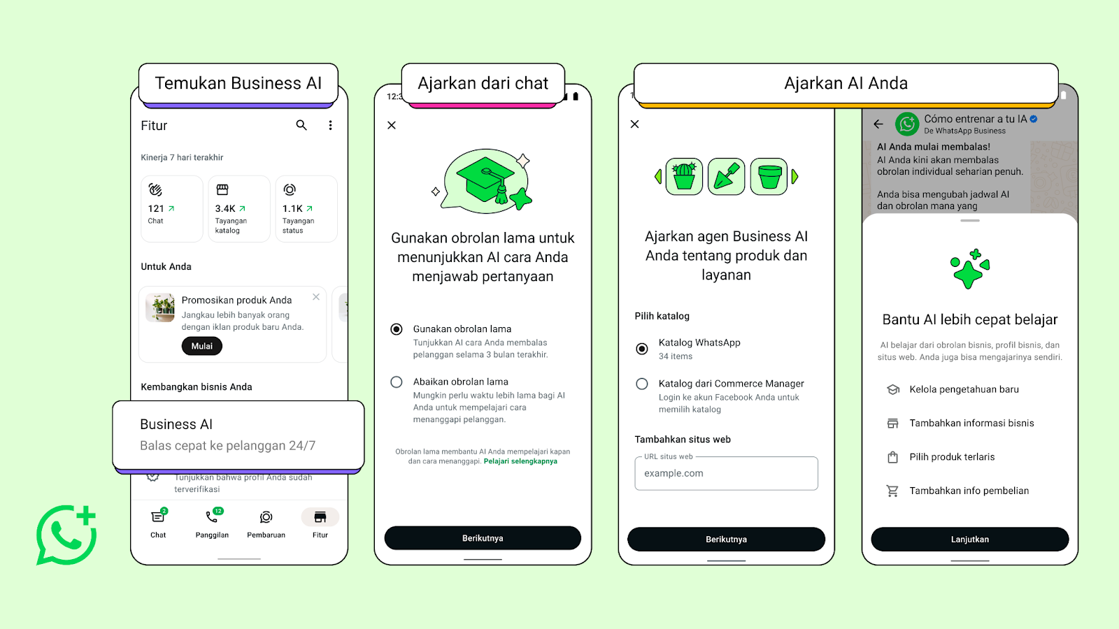 WhatsApp luncurkan agen AI bantu pelaku UMKM Indonesia