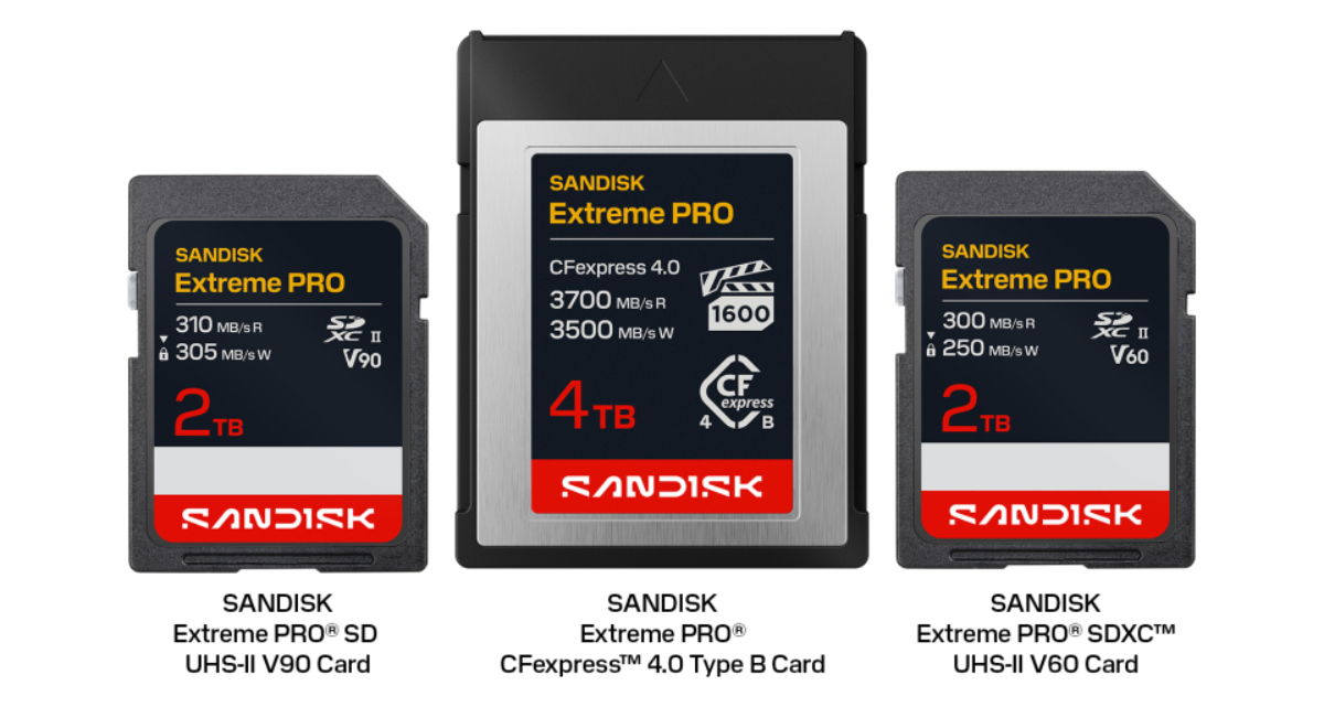 SanDisk luncurkan CFexpress 4.0 dan SDXC UHS-II baru