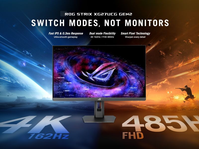 ASUS luncurkan monitor baru, pengguna bisa pilih resolusi tinggi atau refresh rate tinggi