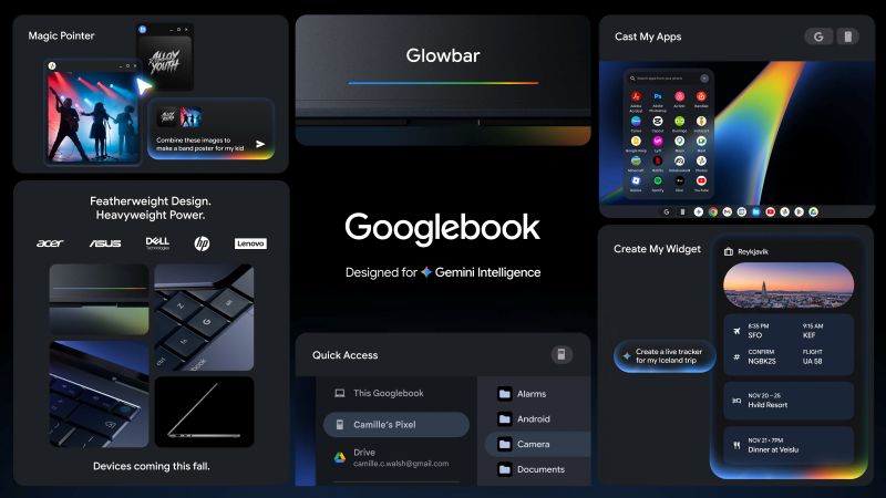 Google perkenalkan Googlebooks, jadi pengganti Chromebook?