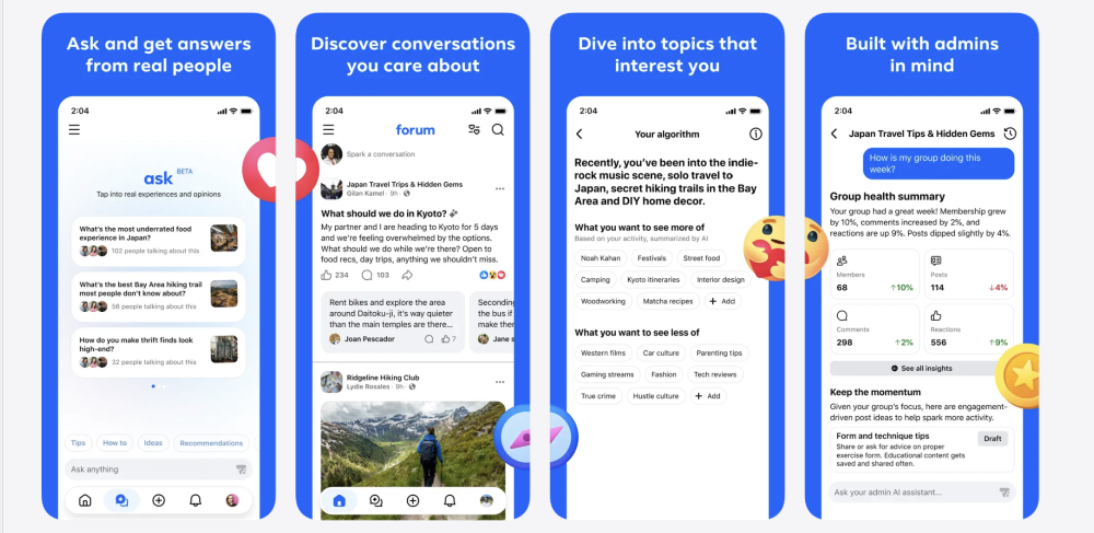 Meta rilis Forum, aplikasi diskusi baru pesaing Reddit