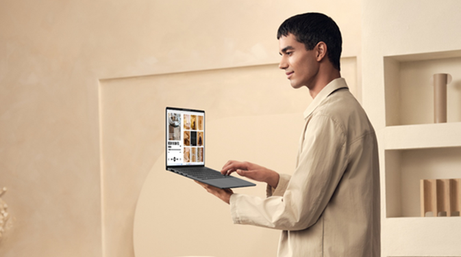 Asus Zenbook A14 OLED: laptop ARM tipis, harga Rp 40 Juta