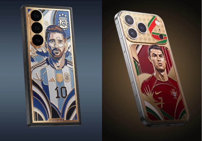 caviar luncurkan smartphone bertema Lionel Messi dan Cristiano Ronaldo